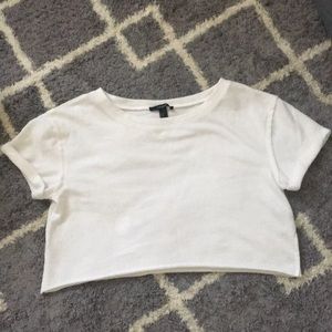 Forever 21 white crop top